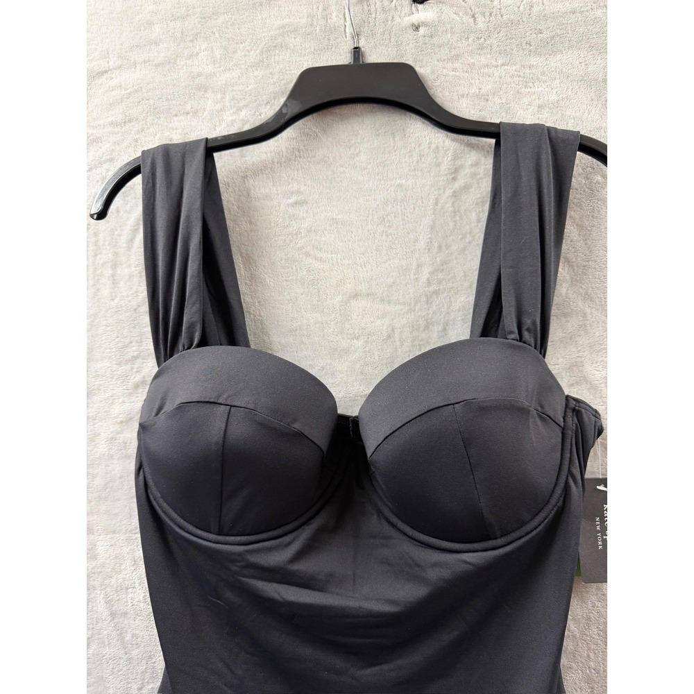Kate Spade New York Womens Black Underwire One Piece Swimsuit Sweetheart Neck XL - Picture 9 of 14